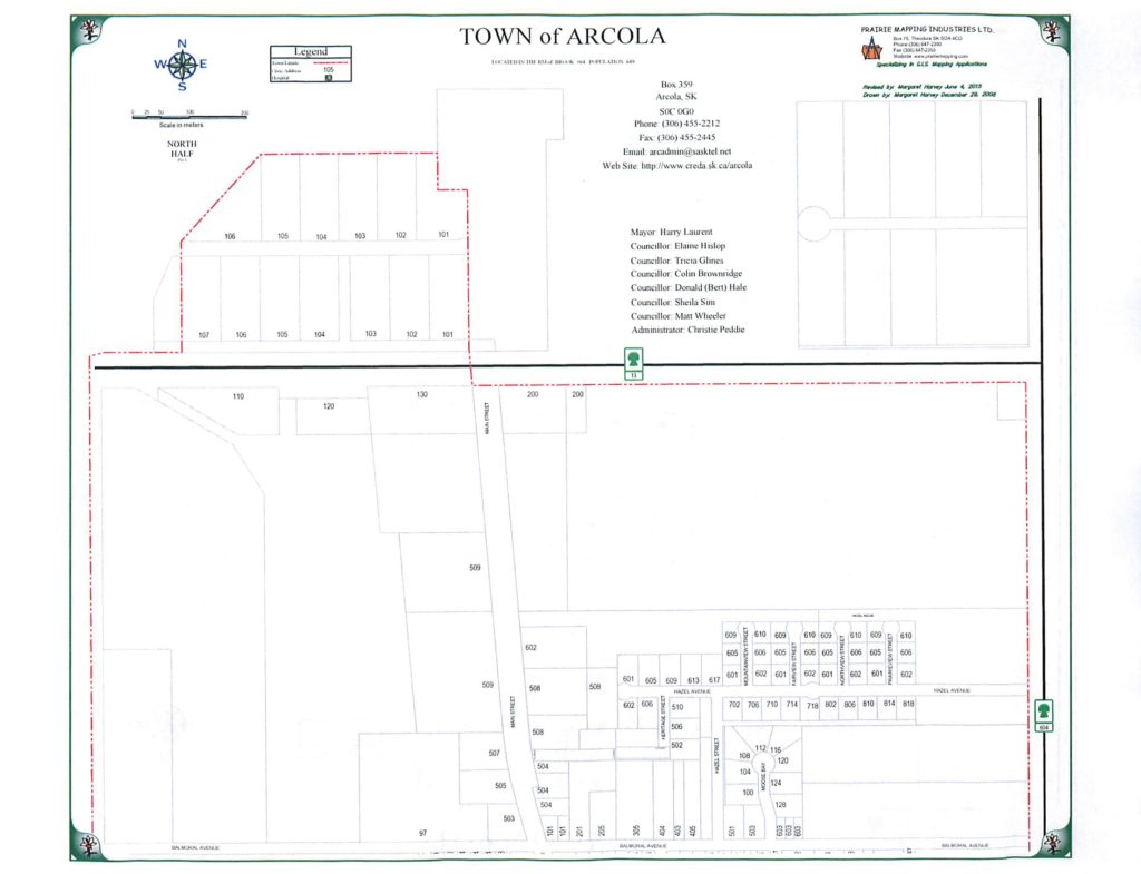 Town Map – Town of Arcola